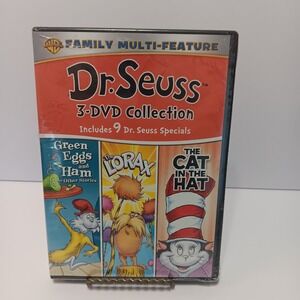 Green Eggs & Ham The Lorax The Cat in the Hat Dr Seuss 3 DVD set Region 1 NEW #4